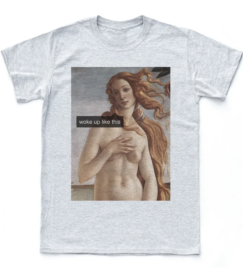 Футболка Wake Up Like This Venus безупречная футболка Инди Ретро Забавный топ из 100% хлопка