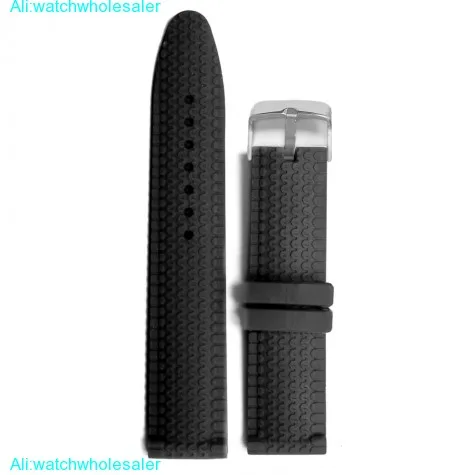 20mm New Simple Black Silicone Jelly Rubber Unisex Watch Band Straps WB1070A20JB
