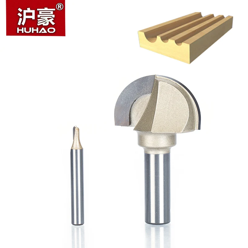 

HUHAO 1pcs 1/2" 1/4" Shank cove box bit Double Edging Router Bits for wood Tungsten Carbide Woodworking endmill miiling cutter