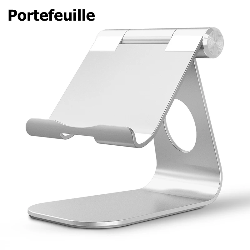 Portefeuille Tablet Stand Aluminum Adjustabl Holder For iPad Pro 10.5 Mini Air 2 iPhone X 7 8 6 6S PLus E-readers Bed Lazy Stand (1)