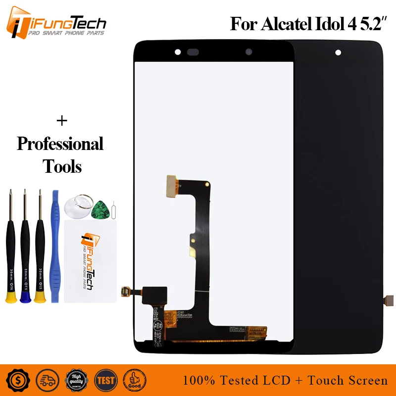 Для Alcatel Idol 4 OT6055 6055 P 6055Y 6055B K ЖК-дисплей дигитайзер Сенсорная панель экран в сборе |