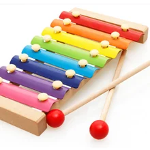 Красочные 8-Note деревянные музыкальные игрушки для ребенка раннего обучения игрушки подарок