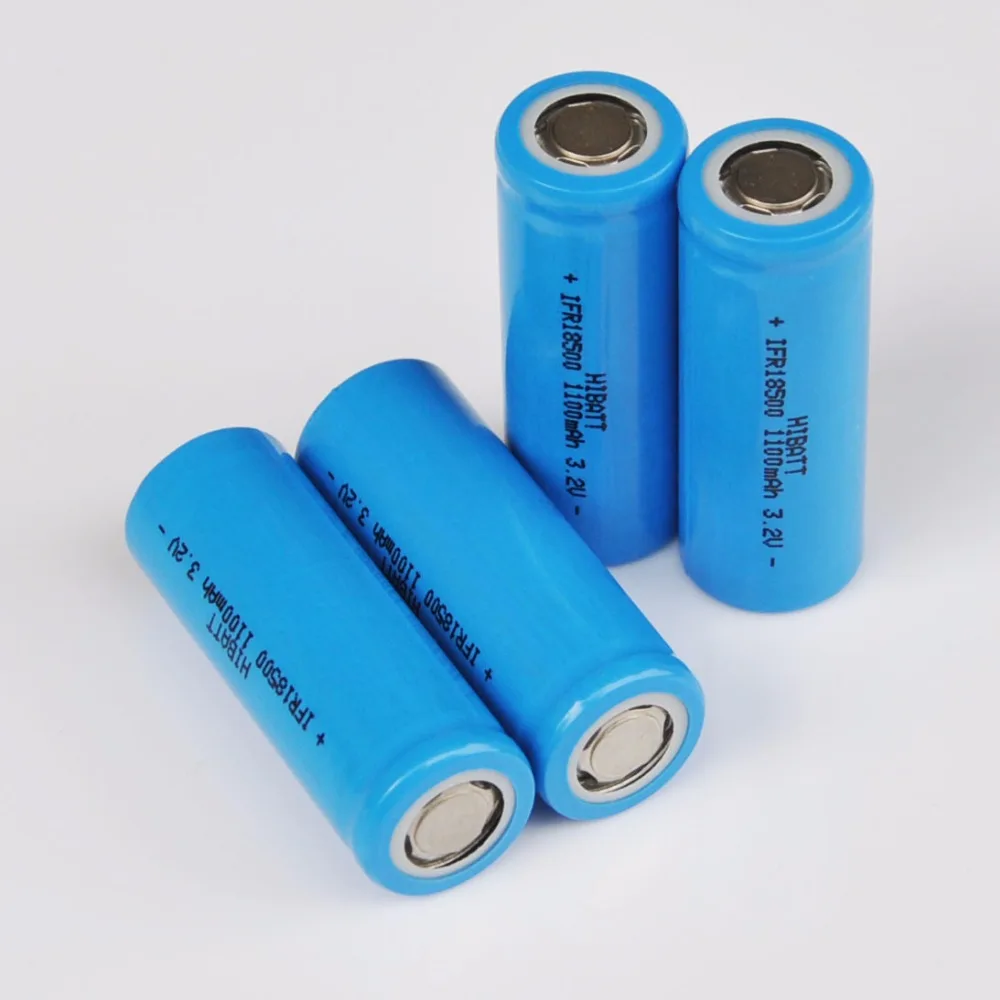 2-10 шт 3,2 V 18500 перезаряжаемая литиевая батарея LiFePo4 ячейка 1100mah для солнечной светодиодный светильник