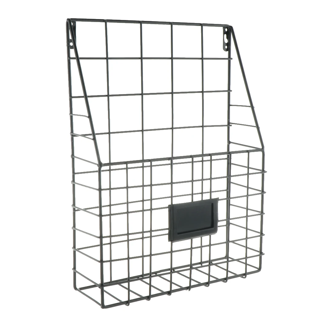 Nordic Style Grid Tall Storage Basket Metal Wire Hanging Basket for Bathroom Storage/ Over The Cabinet, Kitchen Storage