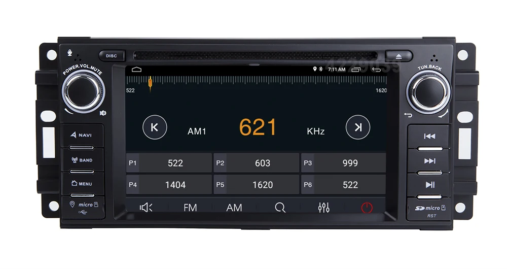 Discount Android 8.1 Car DVD Player for JEEP COMMANDER/GRAND CHEROKEE  with Radio WiFi 15
