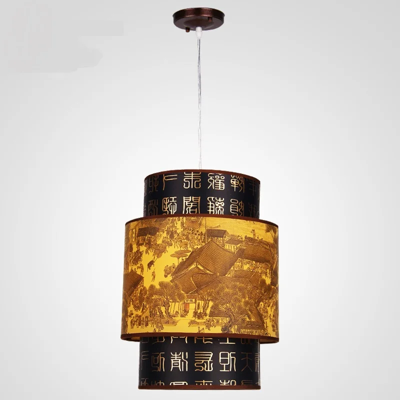 Chinese style WClassical Chinese restaurant meal Pendant Light hanging imitation sheepskin lamp lighting lamp retro dining ZS35
