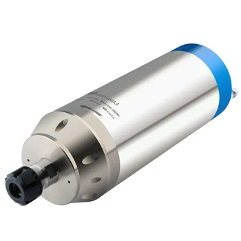 

5.5kw 380V 12A 400Hz 125mm diameter high speed water cooled stone engraving machine bullet head spindle motor