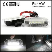 Pcs Branco Livre de Erros 18 2-LED Luzes Porta Lateral apto Para VW Golf GTi Jetta Passat Sharan EOS SKODA 12 v