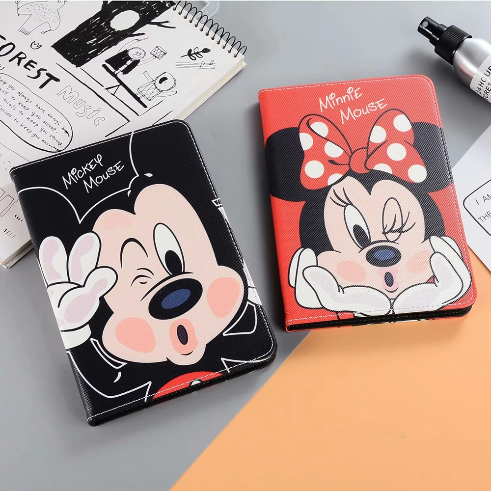 

For iPad Mini 4 3 2 1 Case Cartoon Mickey Minnie Pooh Leather Silicone Soft Back Cover for iPad Air/Air2 Pro ipad 2017/2018 Case