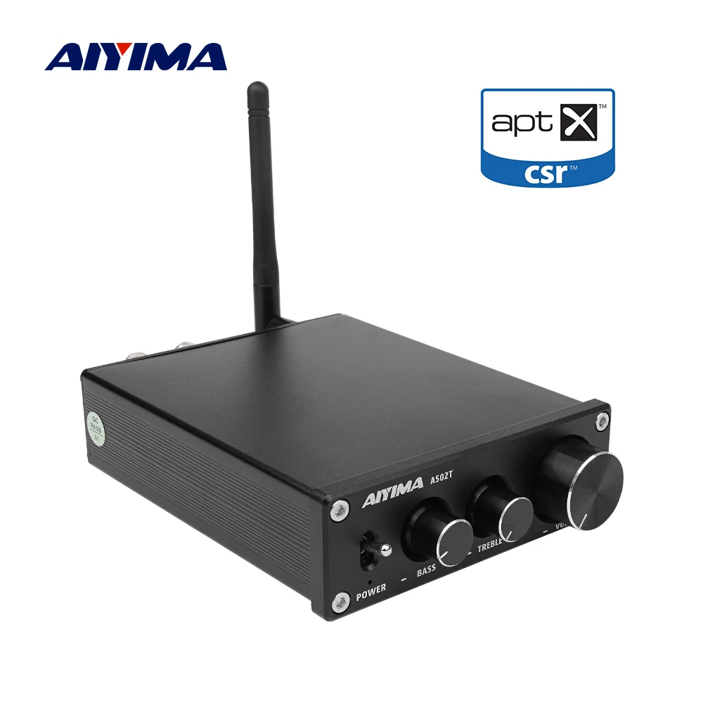 

AIYIMA Bluetooth 4.2 CSR64215 TPA3116D2 Digital Audio Power Amplifiers 50Wx2 HiFi Stereo Mini Amplifier Desktop NE5532 OP AMP