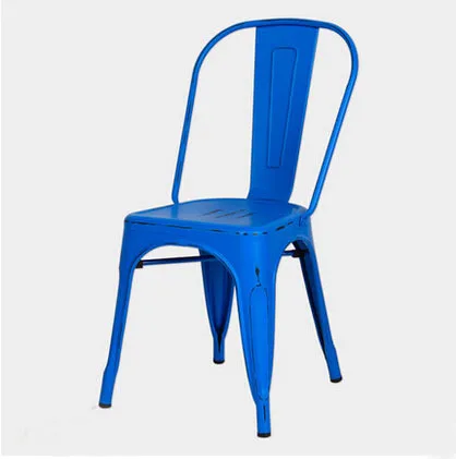 Free Shipping Blue Vintage Side Chair