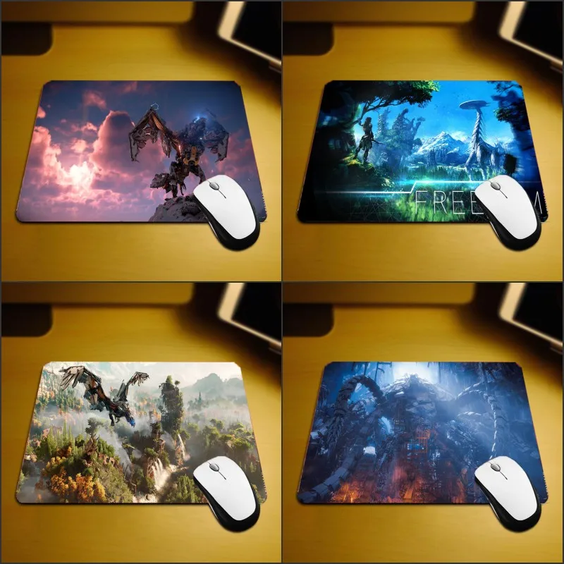 

Congsipad Pc Computer Video Game Horizon Zero Dawn Machine Monster Dragon Pattern Rubber Mouse Pad Small Size Play Mat Mousepads