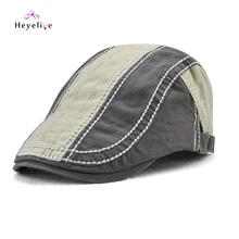 Модные мужские головные уборы череп плоский пряжка Винтаж берет шапки высокое качество мужчины Cap Весна-лето Лидер продаж твердые береты для мужчин для отдыха