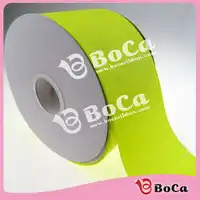 3 "75mm 100 yards/lot gelb weiche sparkle glitter gedruckt grosgrain-band, sehr weich zu machen bögen