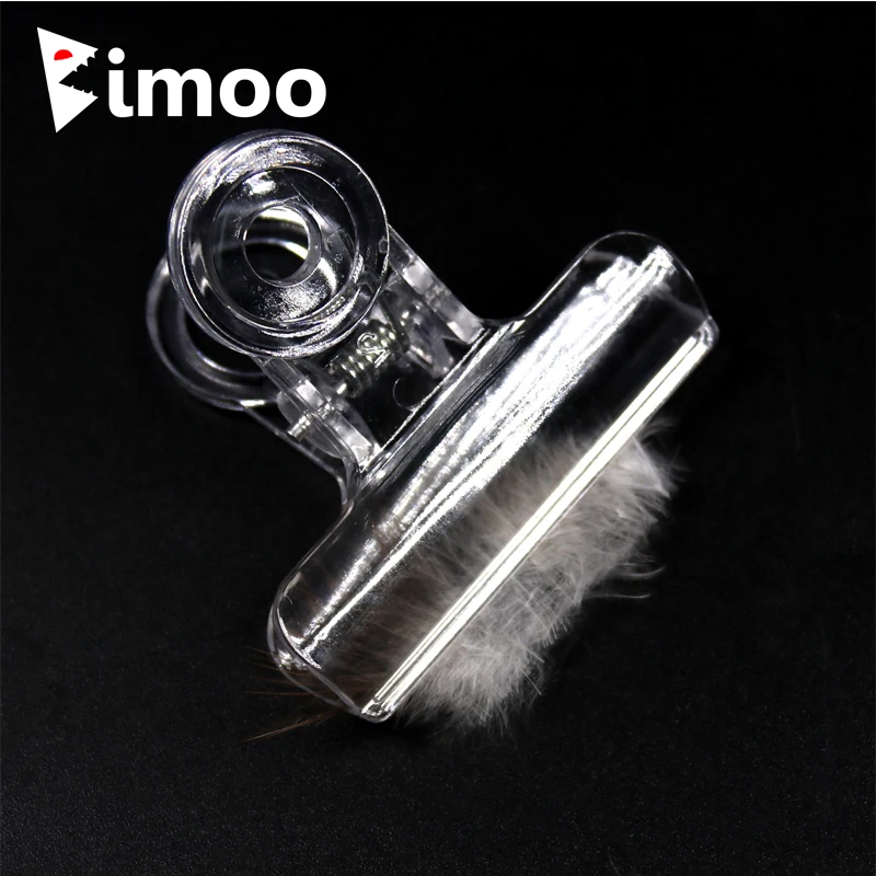 Bimoo 4PCS/set Clear Plastic Dubbing Loop Clip CDC fly Tying Tool Size ...