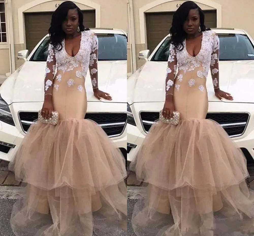 2018-deep-v-neck-champagne-prom-dresses-long-sleeve-tiered-tulle-skirt-long-mermaid-formal-party-evening-dresses-special-occasion-gowns_