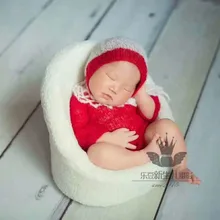 Рождественский подарок, вязаный капот и штаны для новорожденных, комплект ручной работы, вязаный мохеровый комбинезон, детская шапочка с оборками, фотографические реквизиты для новорожденных