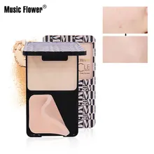 Музыка Цветок Косметическая Пудра основа для макияжа лица спонж для нанесения основы макияж матовый праймеры Shimmer Fix палитры консилер контур Обнаженная косметика
