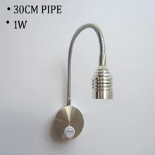 1W Aluminum Led Gooseneck Indoor Wall Lamps Bedside Reading For Bedroom Living Room Hotel Aisle Light On The Wall