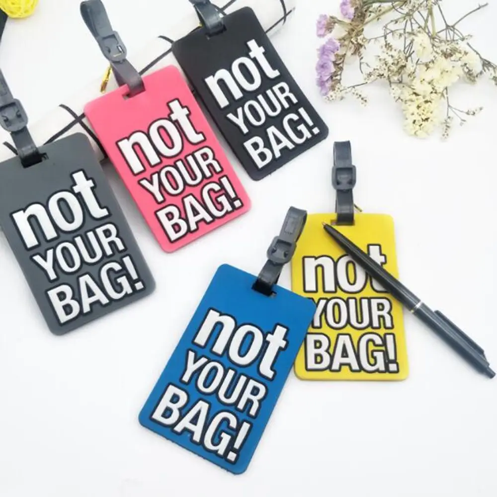 ANINIUCN Étiquettes à bagages en silicone pour valises, sacs, voyages, parfaites pour enfants, femmes, hommes, filles (chien A