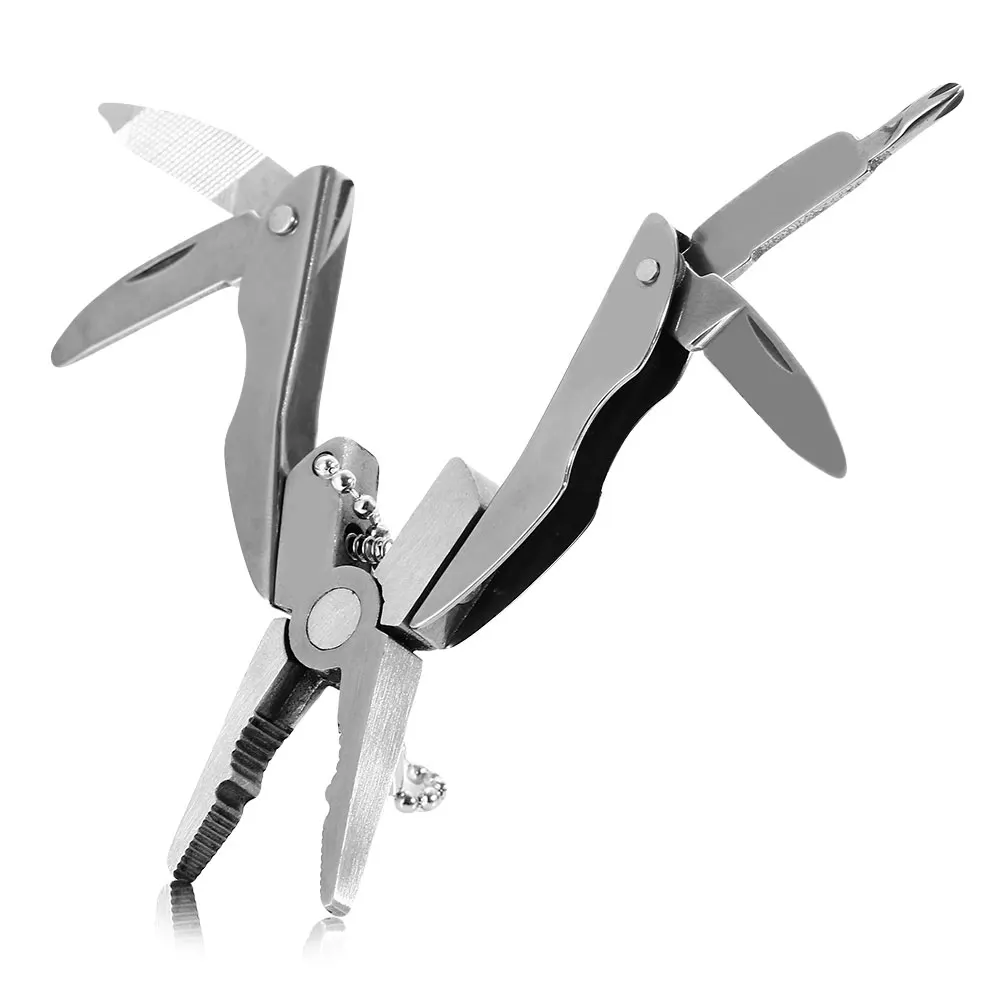 Mini Foldaway Pocket Multi Function Tools Set Keychain Pliers Knife