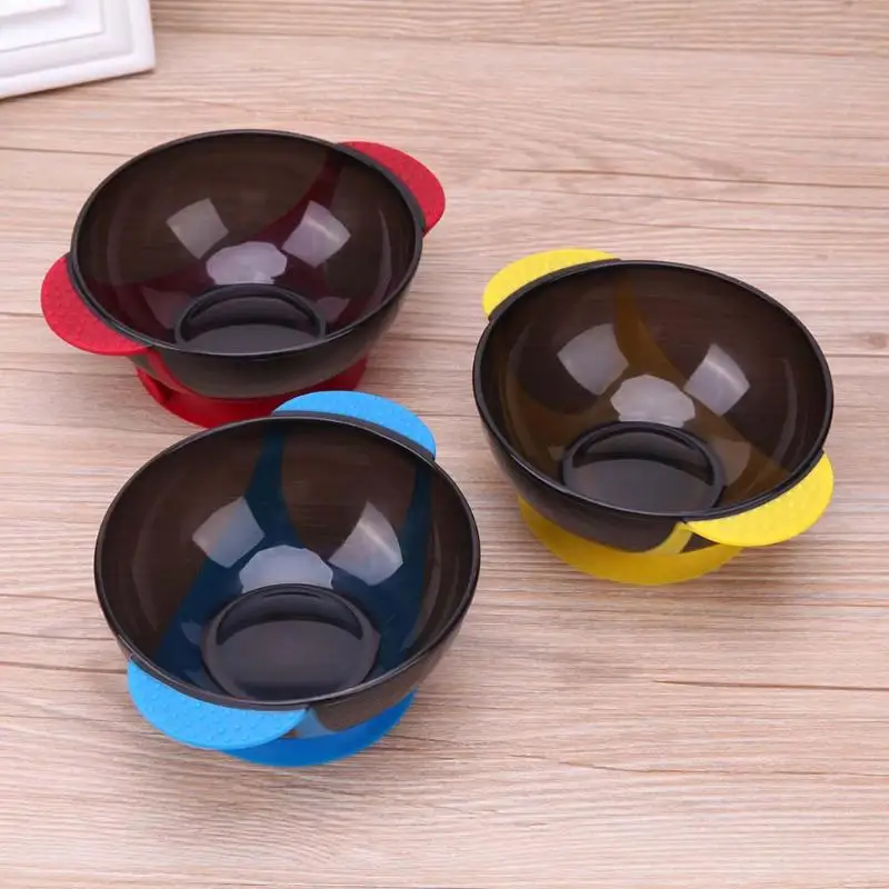 

Salon Plastic Hair Dye Colouring Brush Comb Mixing Sucker Palette Bowl Tint Hairdressing Styling Tools Random Color