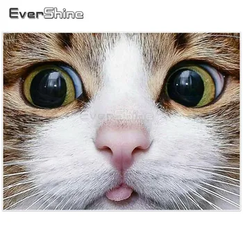 

EverShine 5D DIY Diamond Embroidery Sale Animals Pictures Of Rhinestones Diamond Painting Full Round Drill Wall Decoration