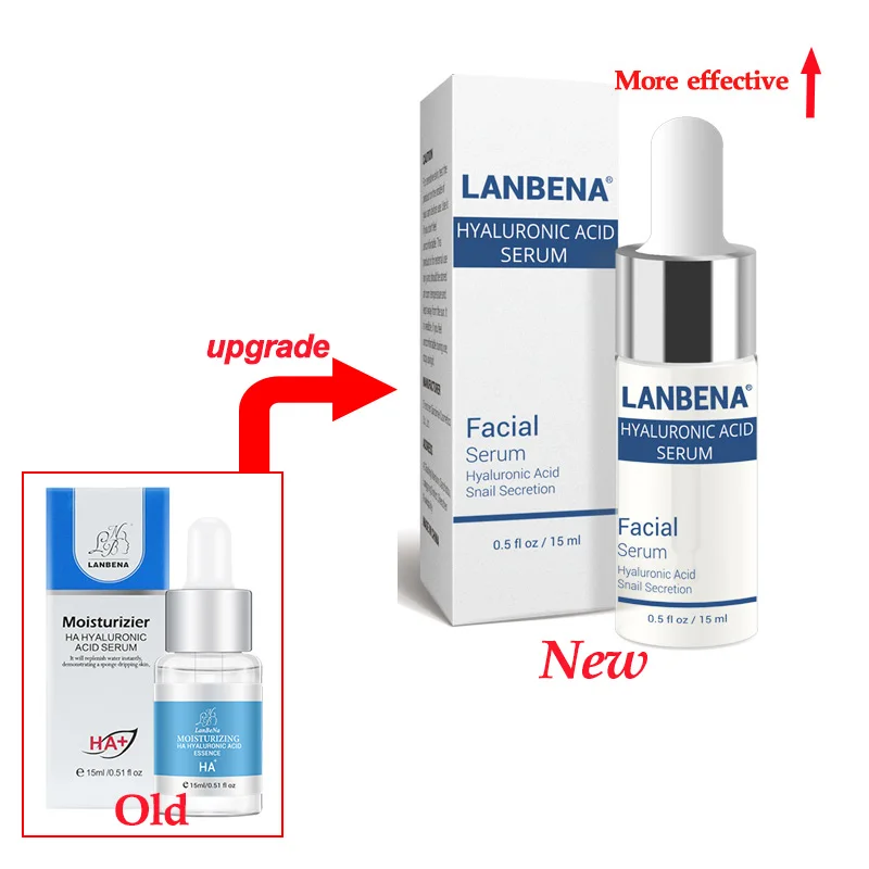 

LANBENA HA Hyaluronic Acid Moisturization Essence Skin Face Care Cream Black Head Acne Treatment Whitening Cream 15ml
