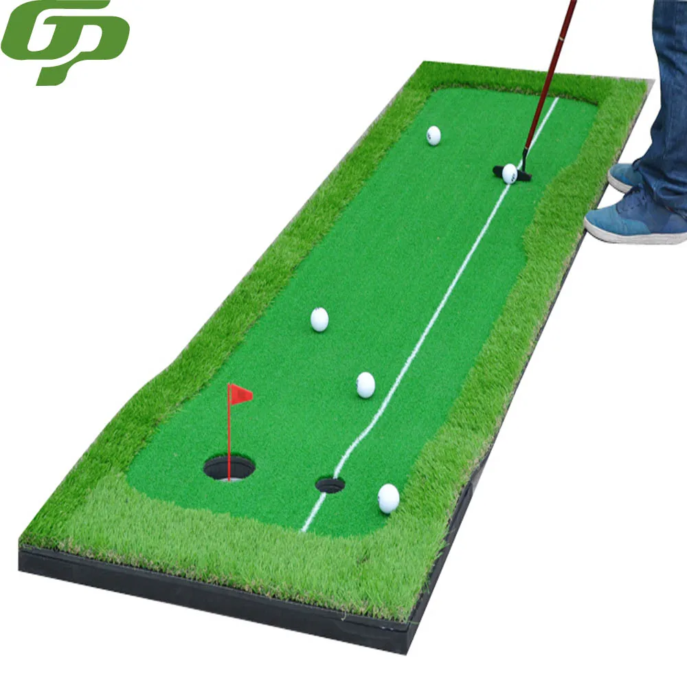 

Mini Golf Putting Mat Portable Golf Putter Trainer Auto Ball Return Function Golf Court Training Aids Office Indoor Practice