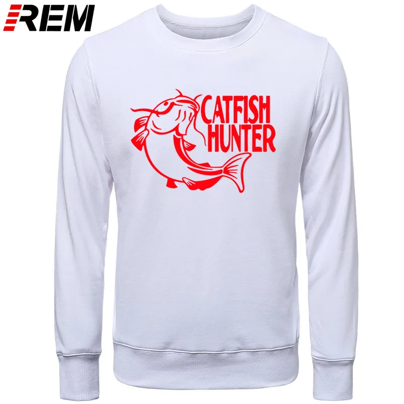 Худи rem Fish Catfish Hunter с принтом рыбацких рыбаков унисекс Мужские повседневные хлопковые топы Толстовки, Толстовки