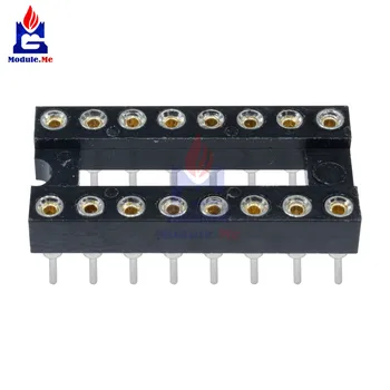 

50 PCS 16-pin DIP SIP Round IC Socket Adapter Wire-Bonded Gold Plating Machine