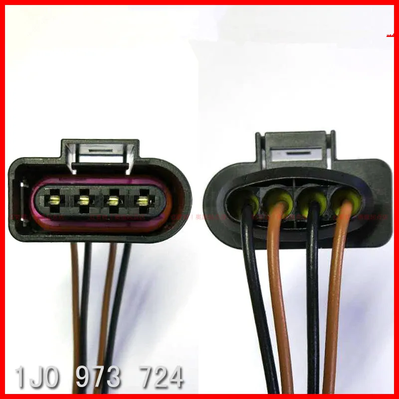 10pcs/lot Ignition Coil 4 Pin/Way 1J0973724 Connector Repair Kit For A4 A6 rs4 rs6 a8 VW Passat Audi Adapter with Wiring harness |
