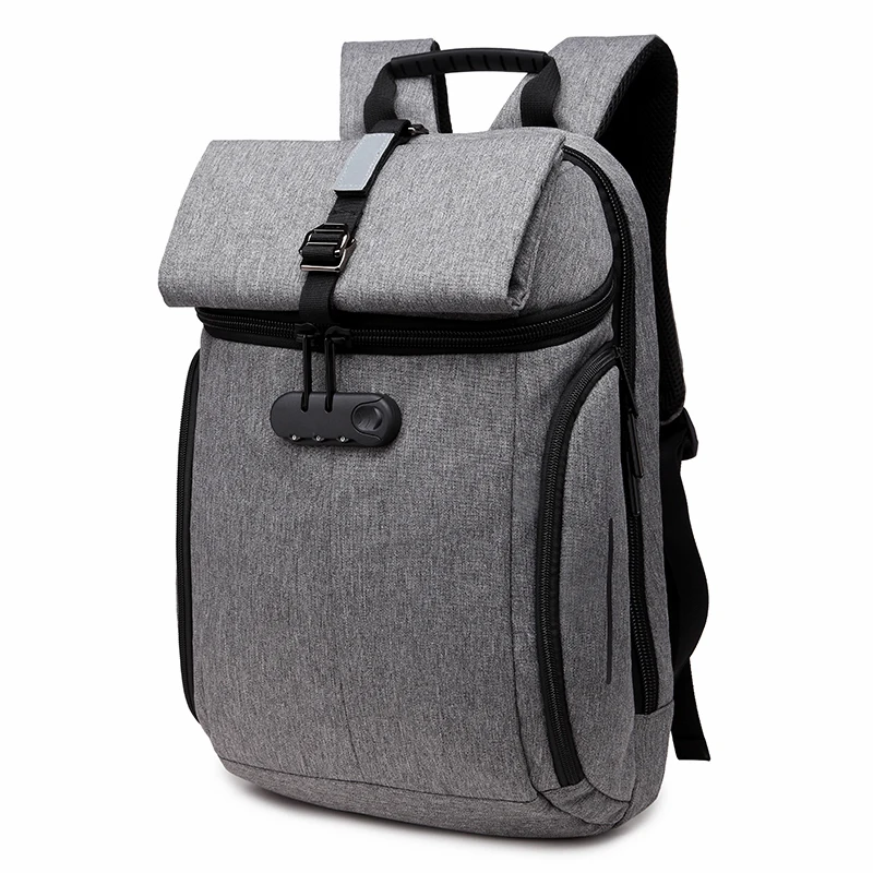 Nueva Mochila impermeable para hombre OZUKO con bloqueo de contraseña para ordenador portátil, Mochila antirrobo, Mochila de viaje, Mochila multifuncional Nueva Mochila impermeable para hombre OZUKO con bloqueo de contraseña para ordenador portátil, Mochila antirrobo, Mochila de viaje, Mochila multifuncional
