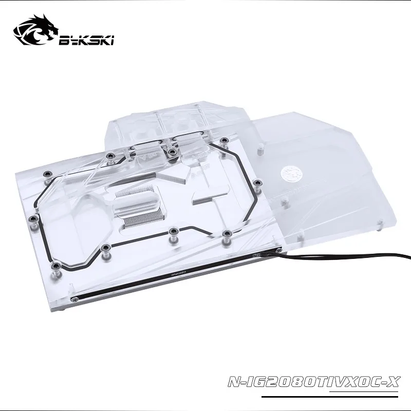Bykski Water Block use for Colorful iGame RTX2080Ti Vulcan X OC 11G / Full Cover Copper Radiator Block/RGB Light supp AURA | Компьютеры и