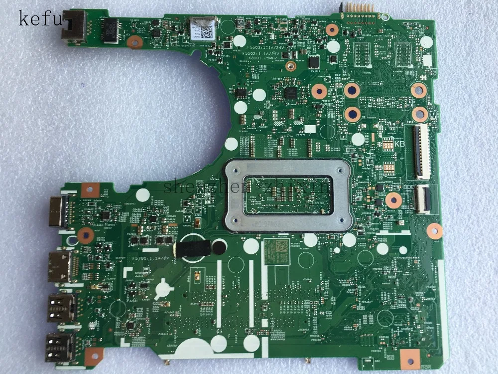 Материнская плата KEFU для ноутбука DELL 3568 модель I7 7500U 02HKXD 2HKXD 91N85 DDR4