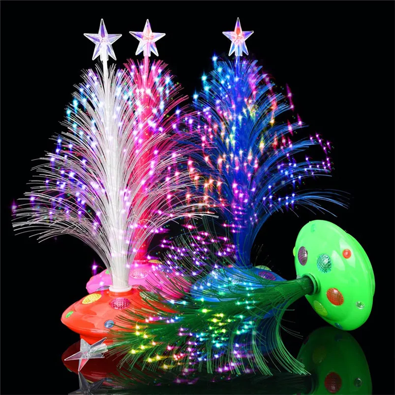New LED Colorful Changing Mini Christmas Tree Decoration Table Party Charm Desk Decorations Gift for Home decor #4o26#f (13)