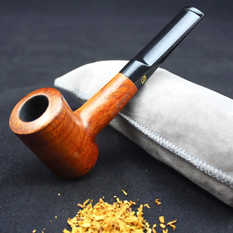 

16 Tools Durable Handmade Solid Red Wood Straight Smoking Pipe RoseWood Weed Tobacco Wooden Pipes 9mm Filters 107y