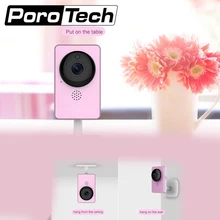 C60S панорамная IP Розовая камера широкоугольная маленькая 1080 P FULL HD мини-камера инфракрасного ночного видения беспроводная сигнализация движения