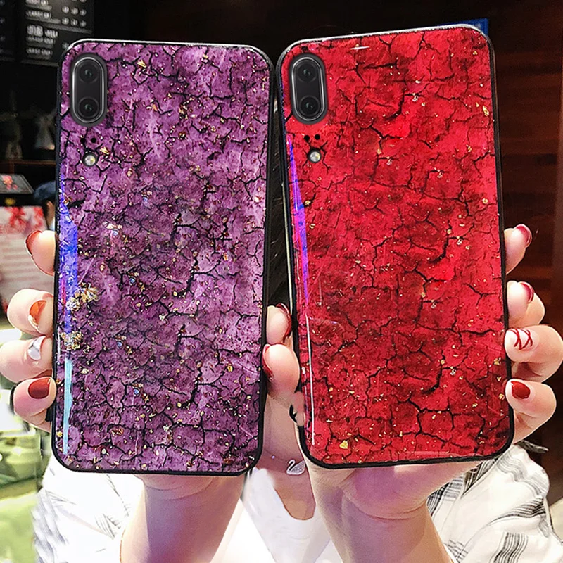 

Shining Marble Gold Foil Soft TPU Case For Huawei P8 P9 P10 P20 P30 Nova 2 2s 3 3i 3e 4 Lite Pro P Smart Plus Y9 2019 2018 Cover