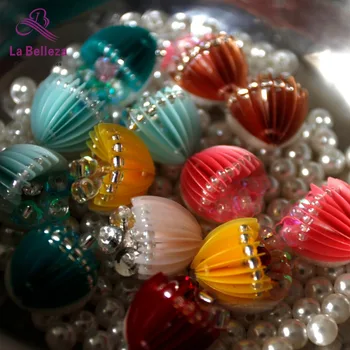 

Beautiful ! 20pieces/lot handmade sequins Rhinestone three-dimensional flowers clothes shoes bags accessories