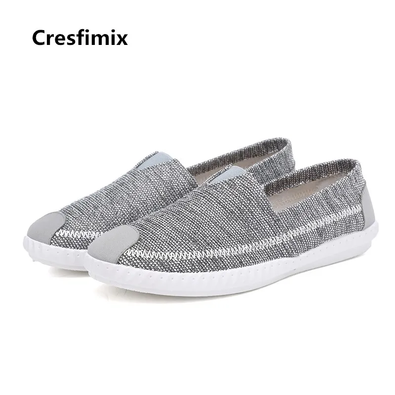 Cresfimix chaussures hommes/Мужская модная парусиновая обувь высокого качества мужская