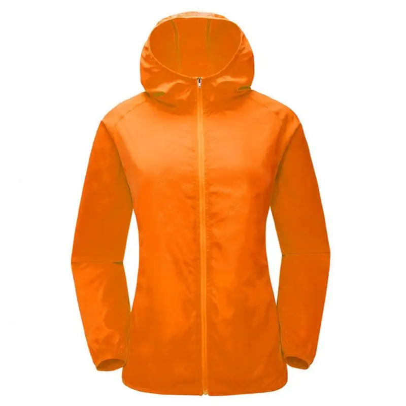 Мужская ветрозащитная велосипедная куртка с длинным рукавом, одежда для горного велосипеда, одежда для спорта на открытом воздухе, ветровка, одежда для защиты от солнца - Цвет: Orange