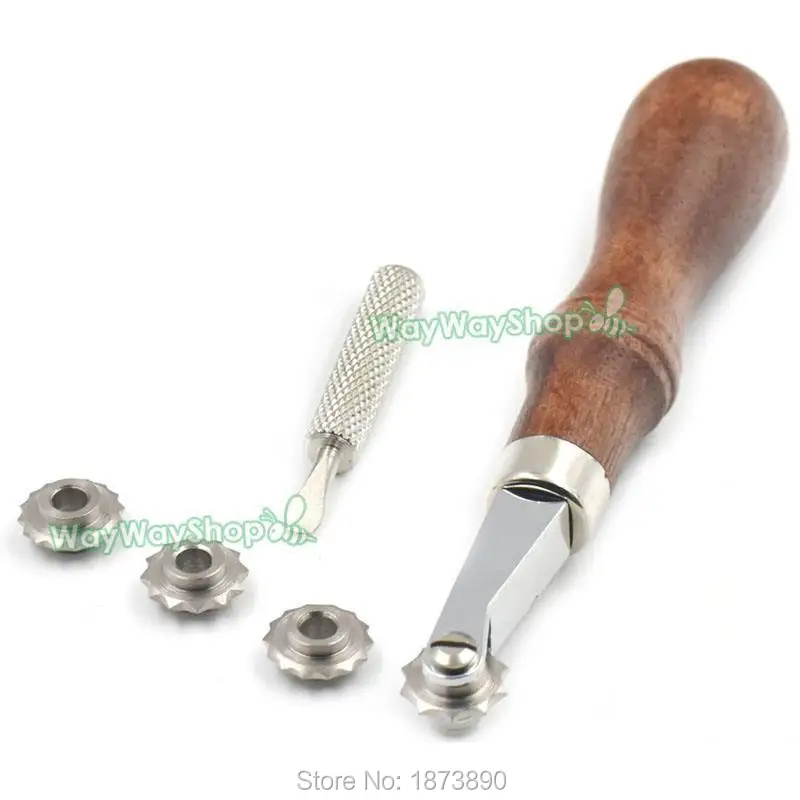 One Set Metal Leather Tool Spacer SET System Wheel 5 6 7 8 Sewing Roulette Stitching Embossing