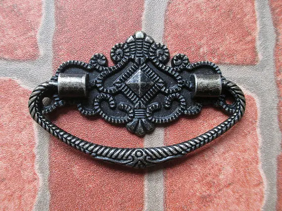Dresser Drawer Pulls Handles W Back Plate Vintage Look Metal Dresser Drawer Pulls Handles W Back Plate Vintage Look Metal Antique Bronze Rustic Cabinet