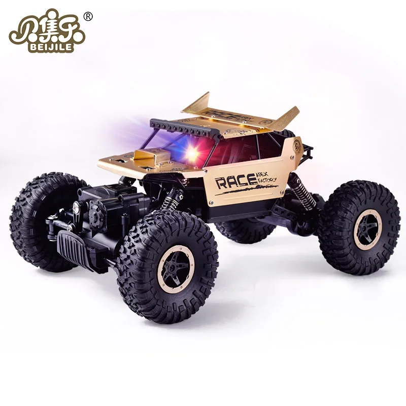 1:18 4dw 2.4 ГГц 4x4 с свет электрический Metal Rock сканеры ралли двойной Двигатель Bigfoot