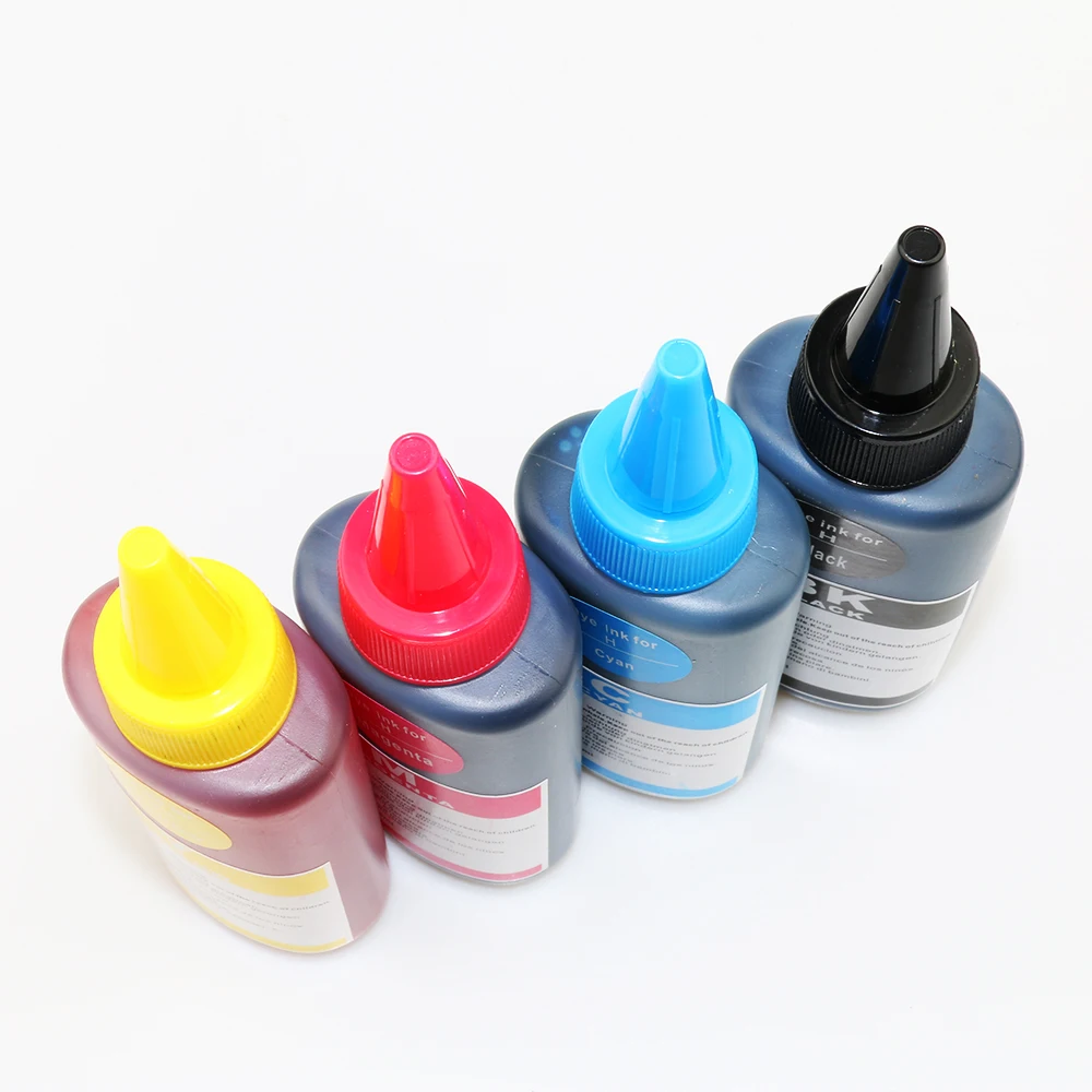 Цена Универсальные 4 цвета C M Y K чернила для hp с 100 мл для hp Премиум чернила для принтера hp чернила все модели