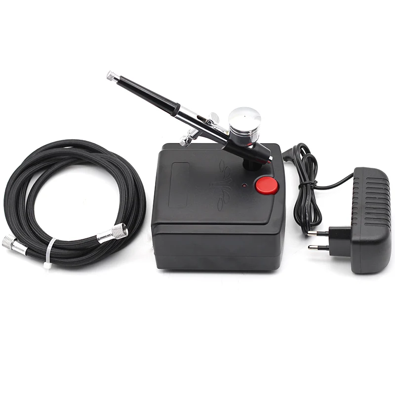 

Dual Action Airbrush Spray Gun Air Compressor Kit Art Painting Tattoo Manicure Craft Cake Spray Model Air Brush Nail Tool Set