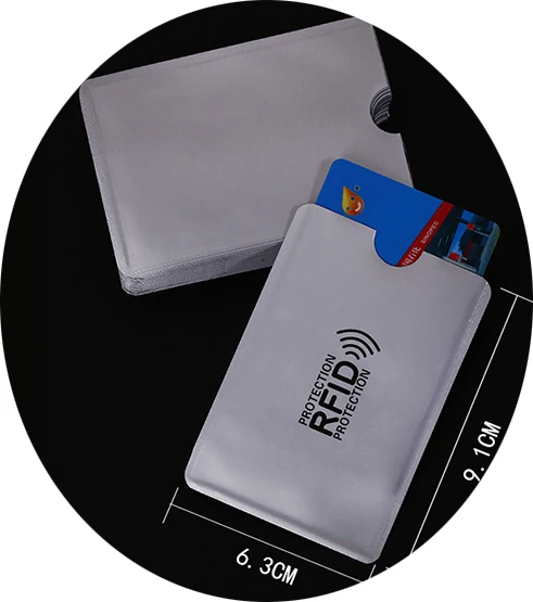 RFID натуральная кожа держатель для карт мужской Алюминиевый металлический бизнес тонкий ID держатель для кредитных карт Многофункциональный мини кошелек