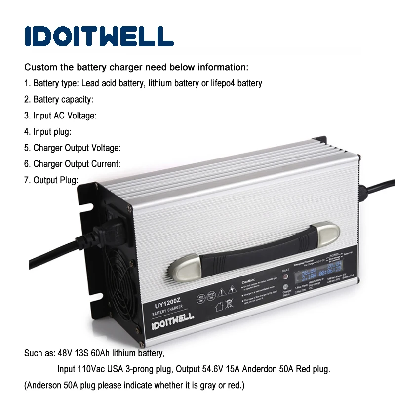 По индивидуальному заказу 12V 50A Автоматическая Батарейная зарядка защита от избыточного заряда благодаря умной зарядное устройство 12 vlot 50A зарядное устройство