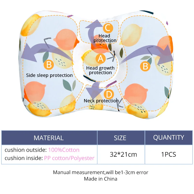 Muslinlife детская подушка для шеи с защитой головы, мягкая хлопковая детская подушка, квадратная подушка с принтом животных, украшение для комнаты, Прямая поставка